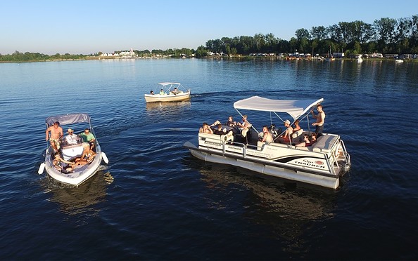 Motorboote von Cruiser Craft auf dem Geierswalder See
