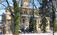 Kirche Caputh im Winter, Foto: U.Lehmann
