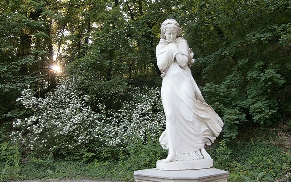 Statue im Kurpark in Bad Freienwalde - Der Winter, Foto: Henry Mundt