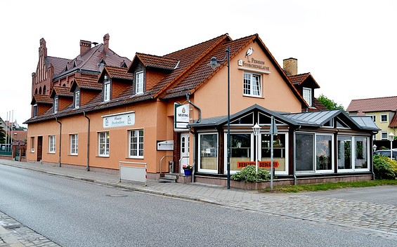 Außenansicht der Pension Storchenklause