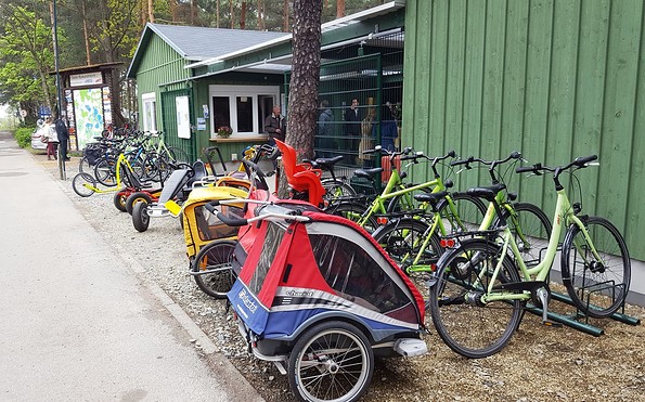 Radstützpunkt von aktiv-tours im Familienpark Senftenberger See