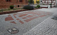 Mittelalterlicher Stadtgrundriss vor dem Abtshof Reformation in Jüterbog, Foto: Tourismusverband Fläming e.V./A.Stein
