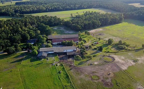 Luftaufnahme Gut Nennhof, Foto: Michael Huppertz (DJV)