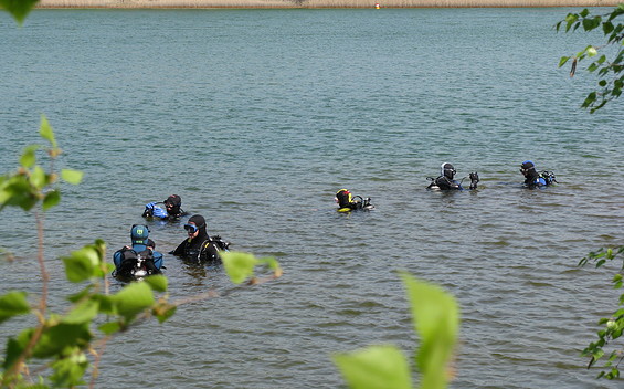 Tauchen in der Senftenberger Südsee, Foto: Maik Böhmke