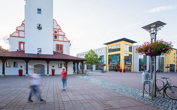 Rathaus und Marktplatz in Fürstenwalde/Spree, Foto: Florian Läufer