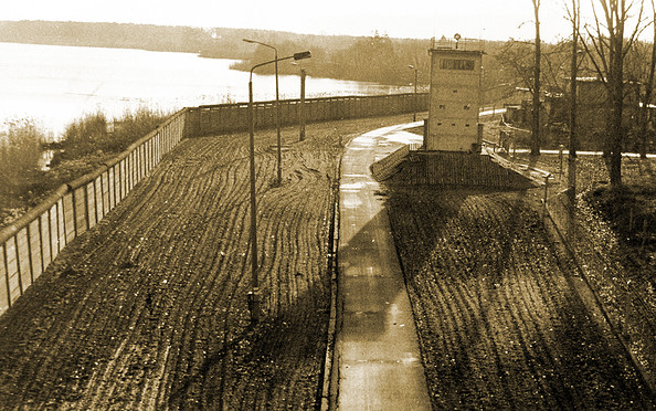 Historisches Foto vom Grenzturm, Foto: Stadtarchiv Henningsdorf