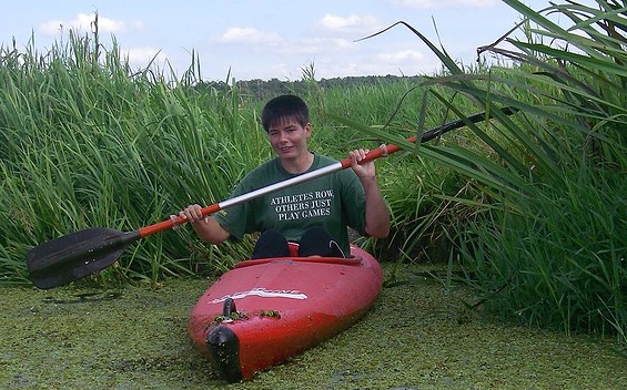 Kanuführerin Mandy Schliemann, guided canoe tours
