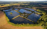 Die Stradower Teichlandschaft aus der Vogelperspektive, Foto: Holger Neumann