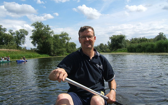 Kanuführer Volker Englert, guided canoe tours