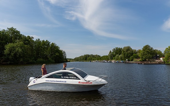 Motorboot, Marina Beeskow, Foto: Seenland Oder-Spree/Florian Läufer