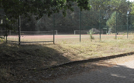 Tennis Court on the Campsite in Jessern