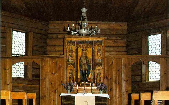 Altar der Kirche Sprey, Foto: Pfarramt Klitten-Nochten-Boxberg