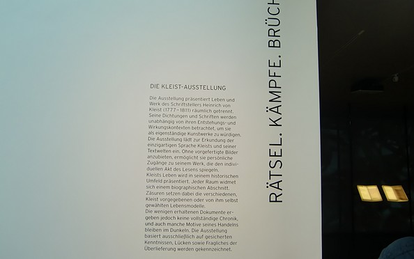 Ausstellung Kleist-Museum, Foto: TMB/Heidi Walter