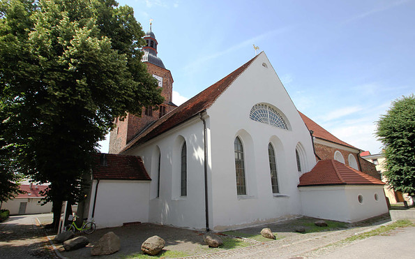 Die Sakristei verbindet die Wendische mit der Deutschen Kirche, Foto: Stefan Laske