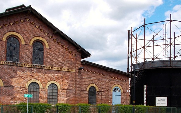 Technisches Denkmal Gaswerk Neustadt (Dosse) - Blick in das Ofenhaus