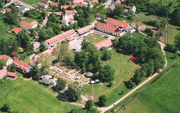 Schloss Diedersdorf, Luftbild, Foto: Schloss Diedersdorf