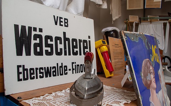 Ausstellungsstücke Wäschereimuseum Targatz in Eberswalde-Finow, Foto: ScottyScout