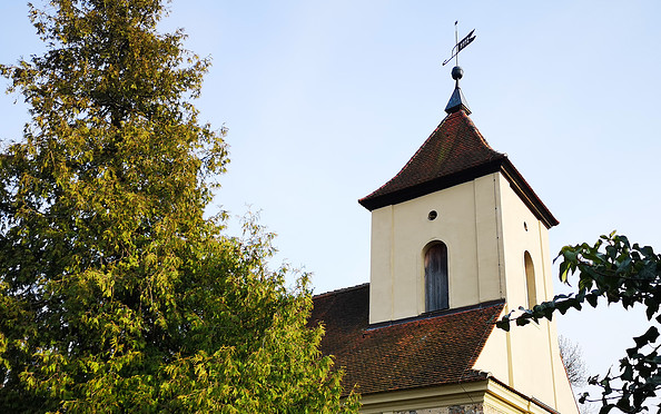 Kirchturm mit Wetterfahne, Foto: Tourismusverband Fläming e.V.