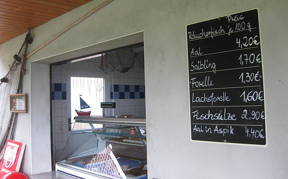 Fischverkauf Seenfischerei Trellert, Foto: Anet Hoppe