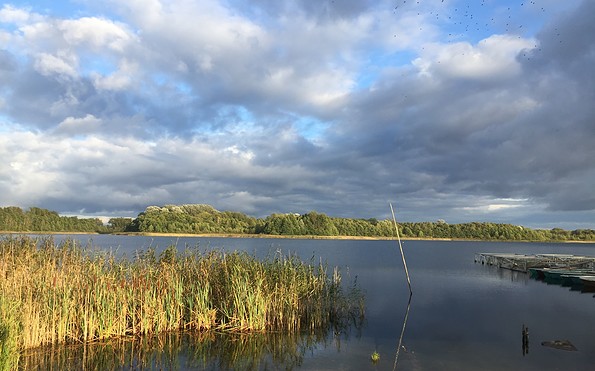 Wolkenspiel über dem Sternhagener See, Foto: Anet Hoppe