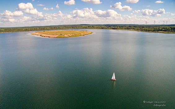 Segeln auf dem Gräbendorfer See, Foto: Holger Neumann