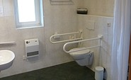 Ein barrierefreies WC in der Spreewald Pension Spreeaue, Foto: Pension Spreeaue