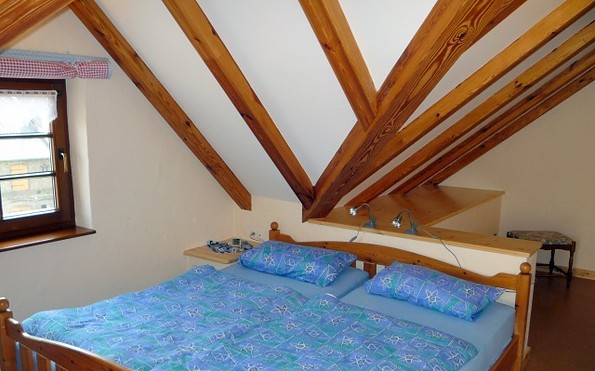 Schlafzimmer unter dem Dach, Foto: P. Schlachta