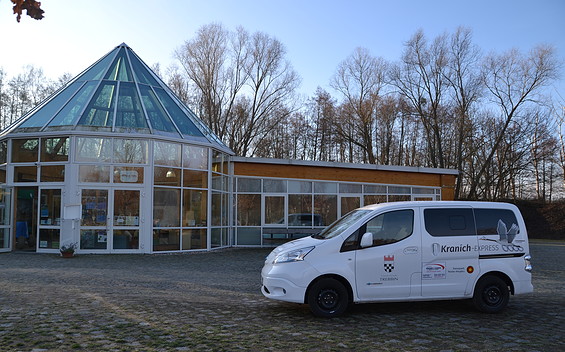 Kranich-Express am Naturparkzentrum, Foto: Stadt Trebbin