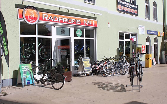 Fahrradverleih am Bahnhof Fürstenwalde, Radprofis Nr 1, Foto: Steffen Lelewel