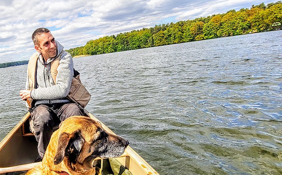 Natur- und Landschaftsführer Andree Kienast auf der Kyritzer Seenkette, Foto: Archiv Tourismusverband Prignitz e.V./Kati Bork