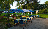 Kuddels Gastwirtschaft - Restaurantterasse, Foto: Christin Drühl