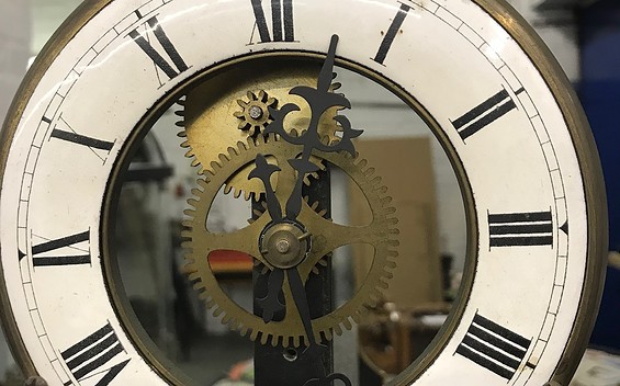 Turmuhr in der Ausstellung, Foto: Glocken Bittner