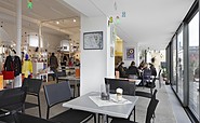 Shop and Café in the FLUXUS+, photo: museum FLUXUS+