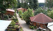 Rollygästehäuser-Anlage von Oben, Foto: Kartach