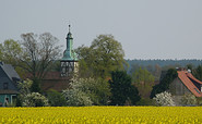 Blick über die Felder zur Garitzer Dorfkirche, Foto: Sonja Hahn