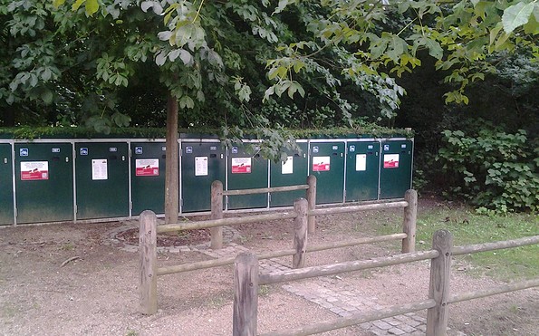 Fahrradboxen am Tierpark/ Spreeauenpark, Foto: CMT Cottbus