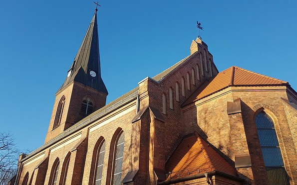 Außenansicht Friedenskirche Finow, Foto: Stadt Eberswalde
