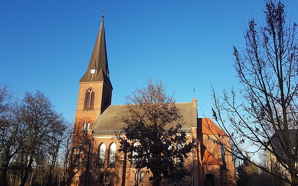 Friedenskirche im Winter, Foto: Stadt Eberswalde