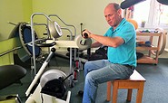 Trainingsgerät für Rollstuhlfahrer im MIWE Gesundheitszentrum, Foto: Marcus Heberle