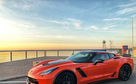 Corvette C7 Z06 am Stadthafen Großräschen, Foto: Powerfeeling, Lars Eibisch
