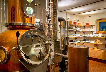 Blick in die Feinbrennerei, Foto: Ina Grajetzki