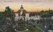 Historische Postkartenansicht von Pavillon B III