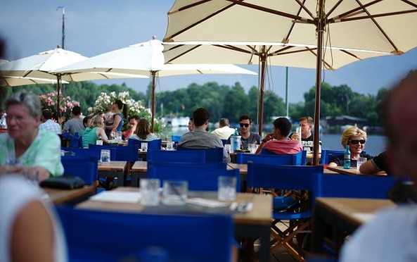 Seerose Potsdam - Restaurantterrasse, Foto:  Sandbar Catering GmbH