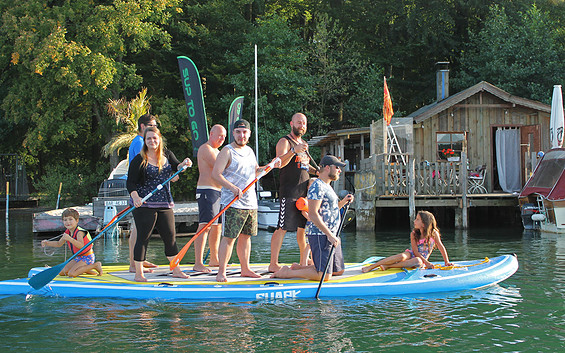 SUP auf dem Werbellinsee, Foto: Michael Renne