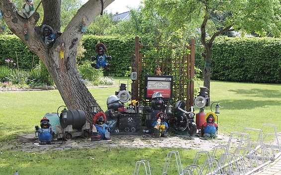 Blick zum Garten, Foto: Alte Garage Nr. 55