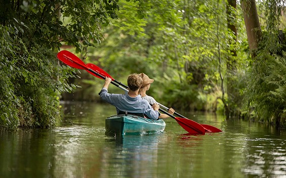Paddeln in Burg, Foto; Ron Petraß