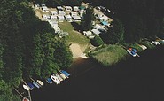 Luftbild vom Campingplatz, Foto: Steinablage D100 Rheinsberg e.V.