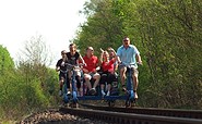 our mit der Fahrraddraisine, Foto: Erlebnisbahn GmbH