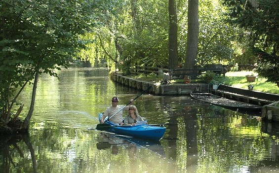 Paddeln in Burg, Foto: Peter Becker