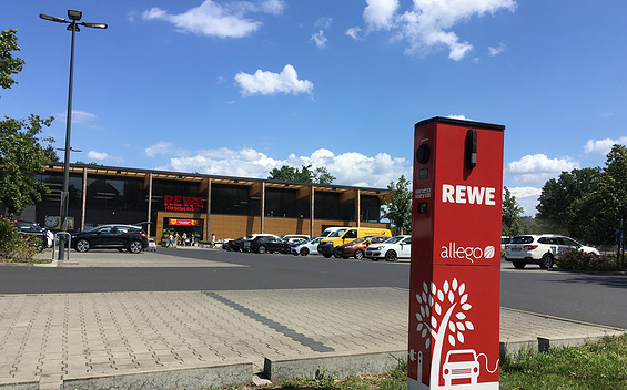 Charging station Allego am Rewe Teltow